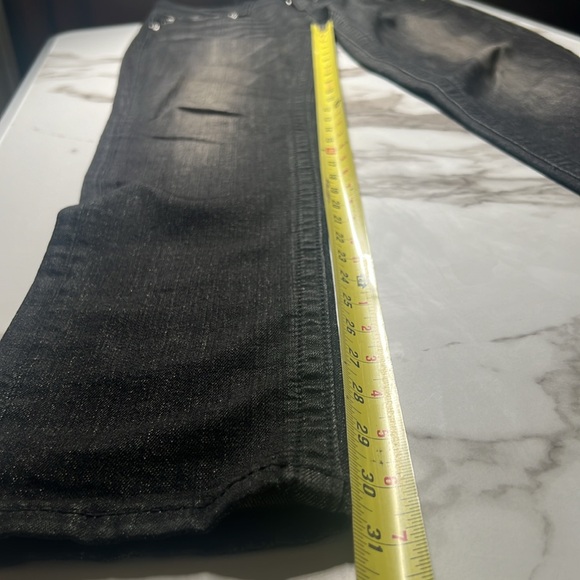 Miss Me Skinny Black Woman’s Angel Wing pocket Jeans. Size 28 - Picture 6 of 10